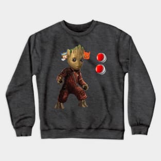 Groot pushing the button Crewneck Sweatshirt